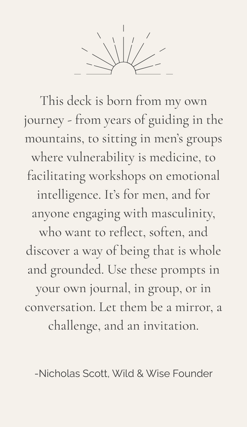 Reflections on Masculinity - Conversation Card Deck